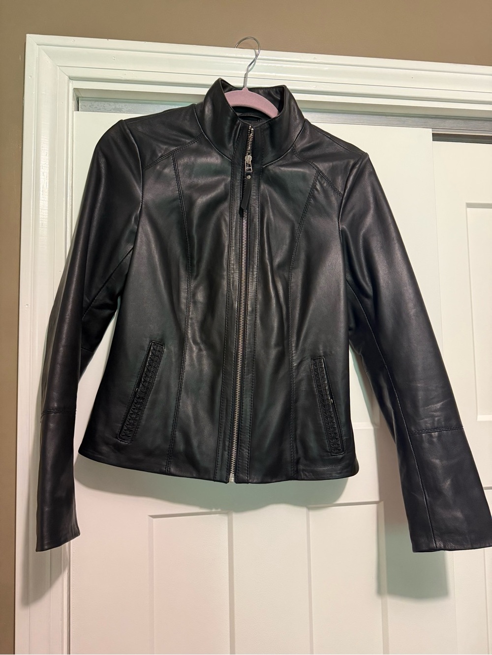 Scully Black Women's Leather Zip Jacket